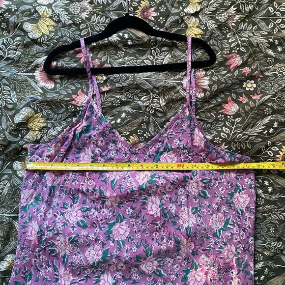 Mille Floral Pink Spaghetti Strap Cotton Dress - Picture 3 of 7